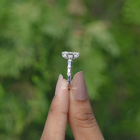 Dutch Marquise Cut Moissanite Distance Ring