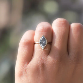 Dutch Marquise Moissanite Solitaire Ring