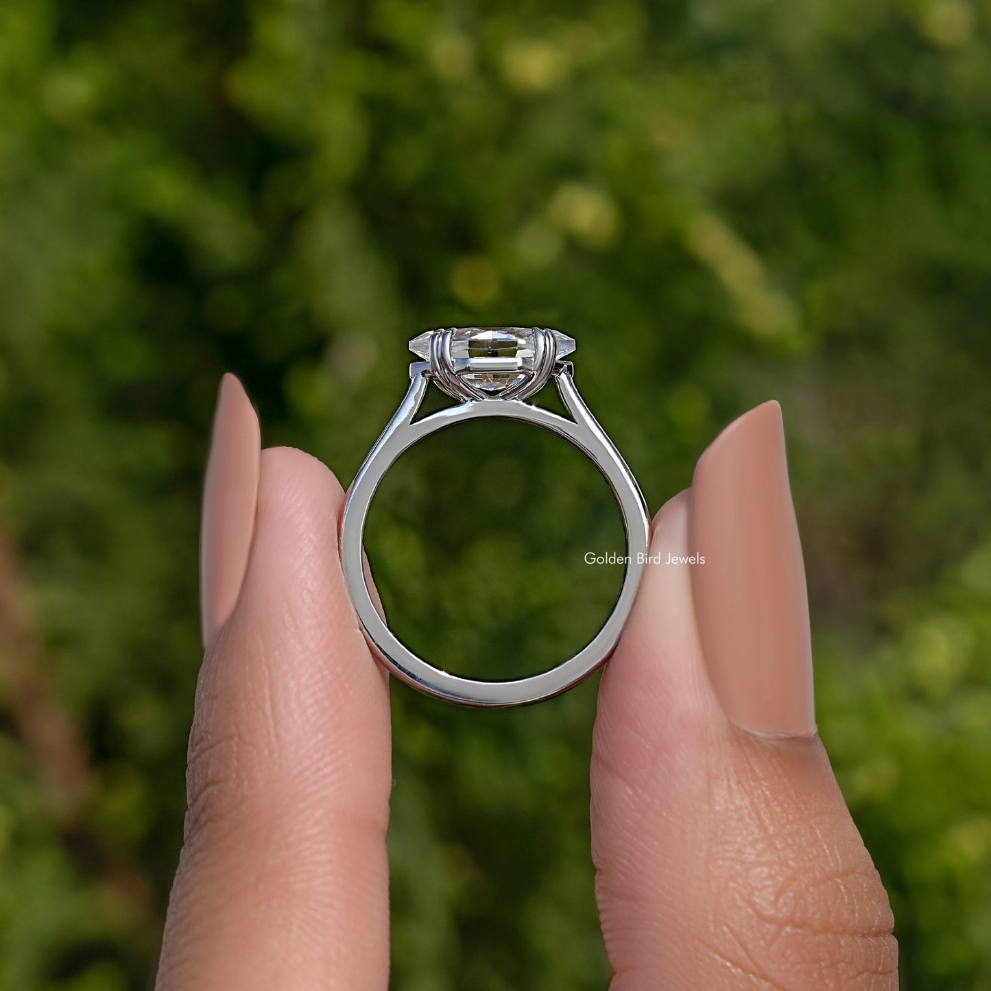Dutch Marquise Moissanite East West Solitaire Ring