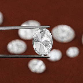 View Of Heart Shaped Lab Diamond In White