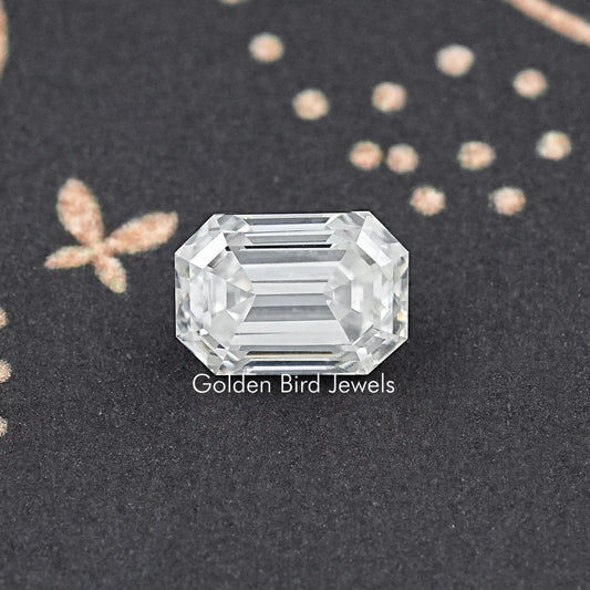 3.40 CT Emerald Cut Moissanite Loose Stone