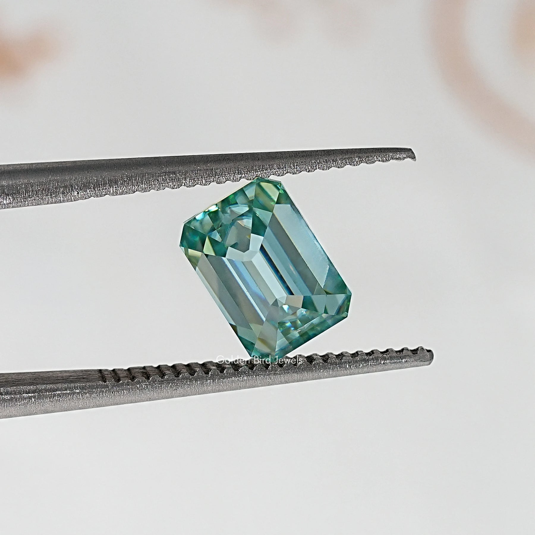 Aqua Blue Emerald Moissanite Loose Stone