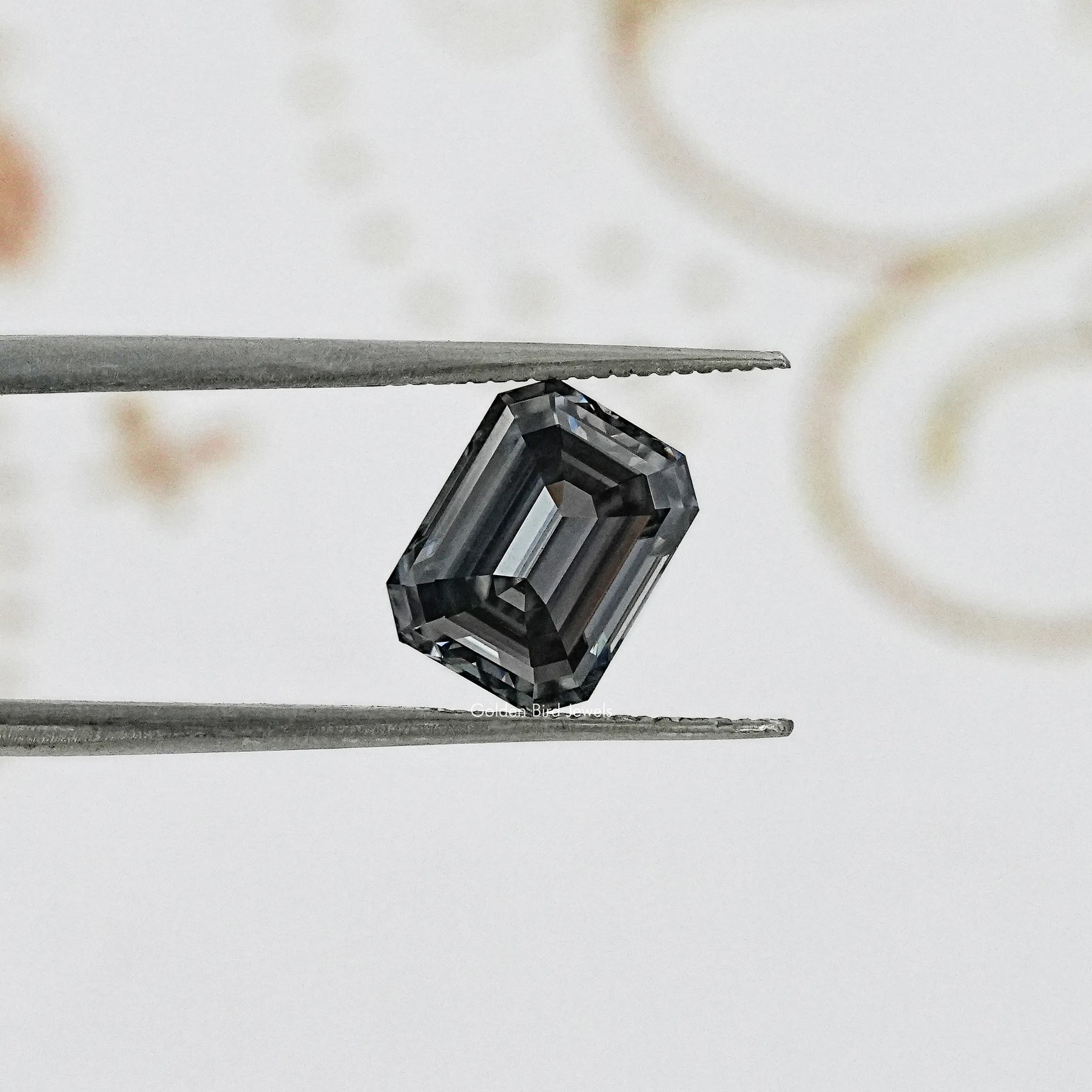 Gray Emerald Cut Loose Stone