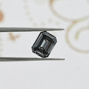 Gray Emerald Cut Loose Stone