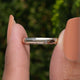Front View of Full Eternity Round Moissanite Flush Set Band
