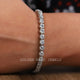 Round Moissanite Prong Setting Tennis Bracelet
