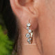 Lab Grown Round Diamond Bezel Set Hoop Earrings