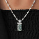 Radiant Cut Moissanite Wedding Necklace