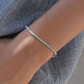 Asscher Cut Moissanite Tennis Bracelet