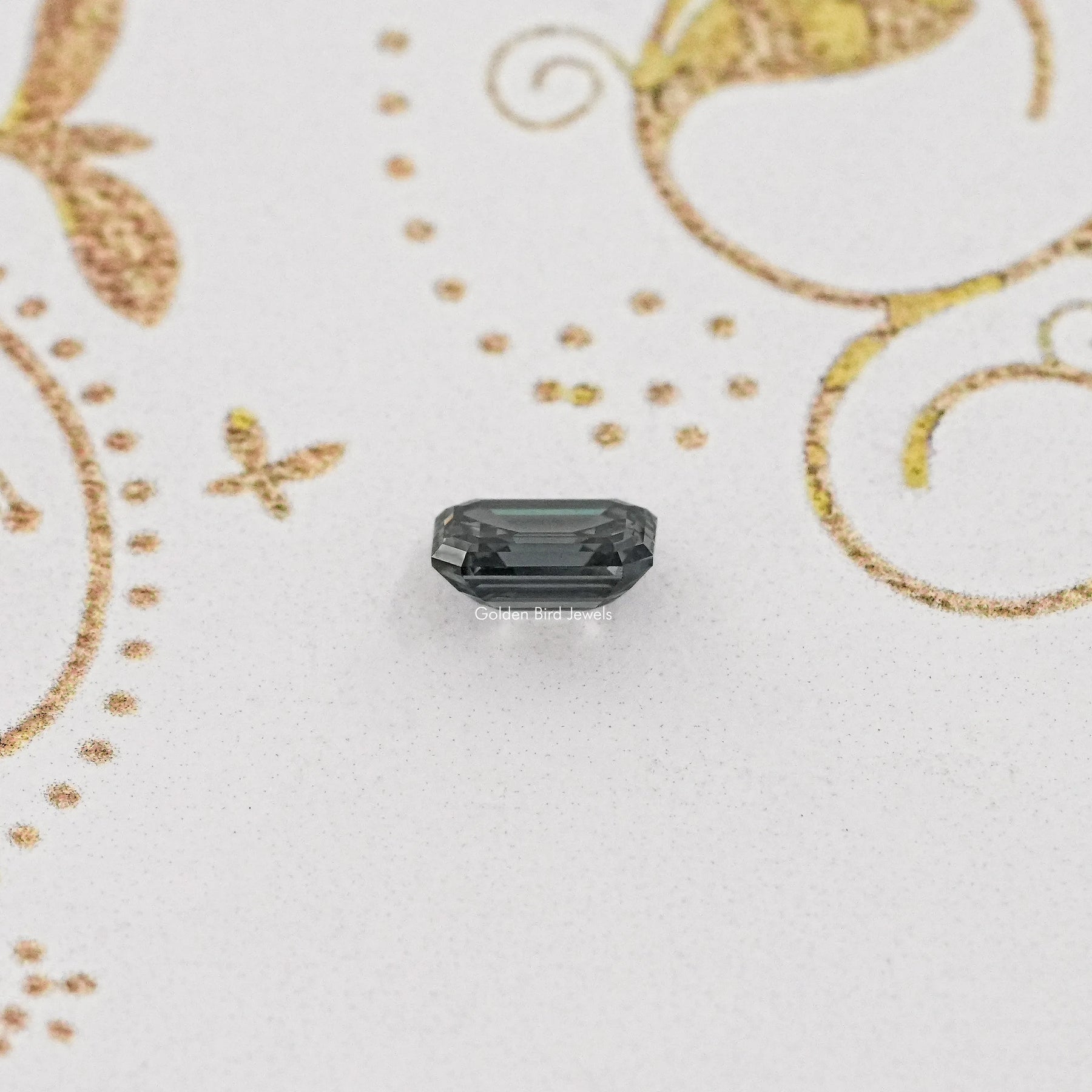 Gray Emerald Cut Loose Stone