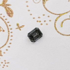 Gray Emerald Cut Loose Stone