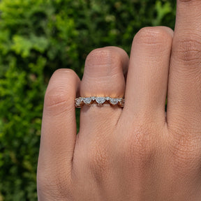 Half Moon Lab Grown Diamond Full Eternity Band