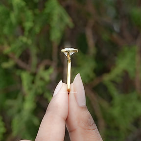 Heart Shaped Lab Diamond Bezel Set Ring