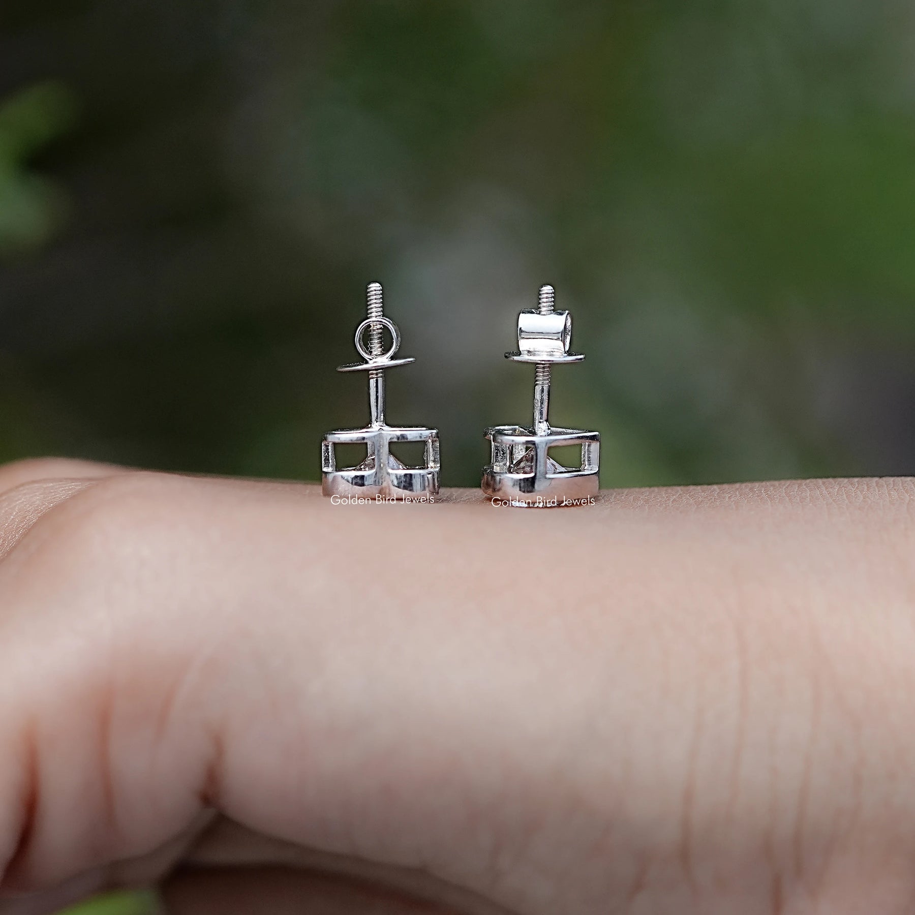 Heart Shaped Lab Grown Diamond Stud Earrings