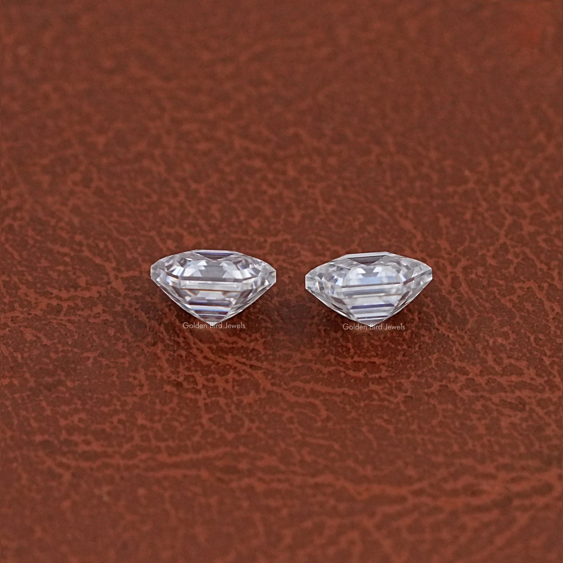 Side View Of Hexagon Cut Lab Loose moissanite 