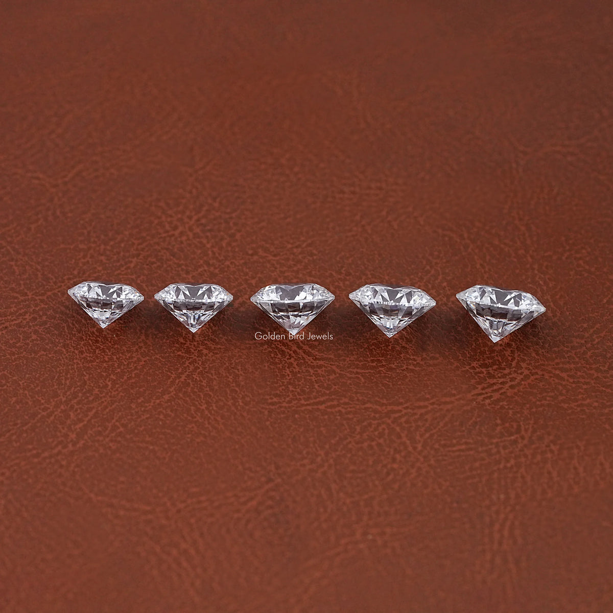 Side View Of Round Cut Lab Loose Diamond
