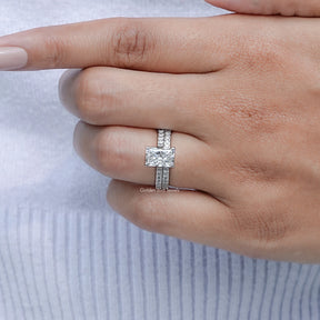 Close view of Lab Diamond Radiant Cut