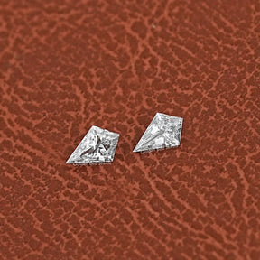 View of Kite Cut Loose Diamond Pair
