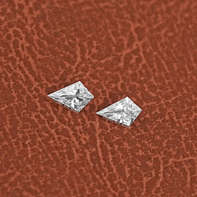View Of Kite Cut Lab Grown Diamonds In White