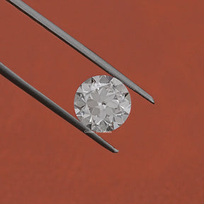 View Of Old European Round Cut Loose Diamond In White
