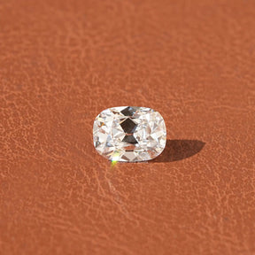 In Front View Of Cushion Cut Lab Grown Diamond