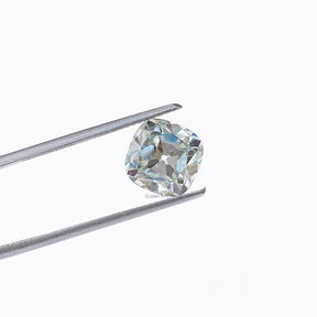 In Tweezer View Of  Cushion Cut Loose Moissanite