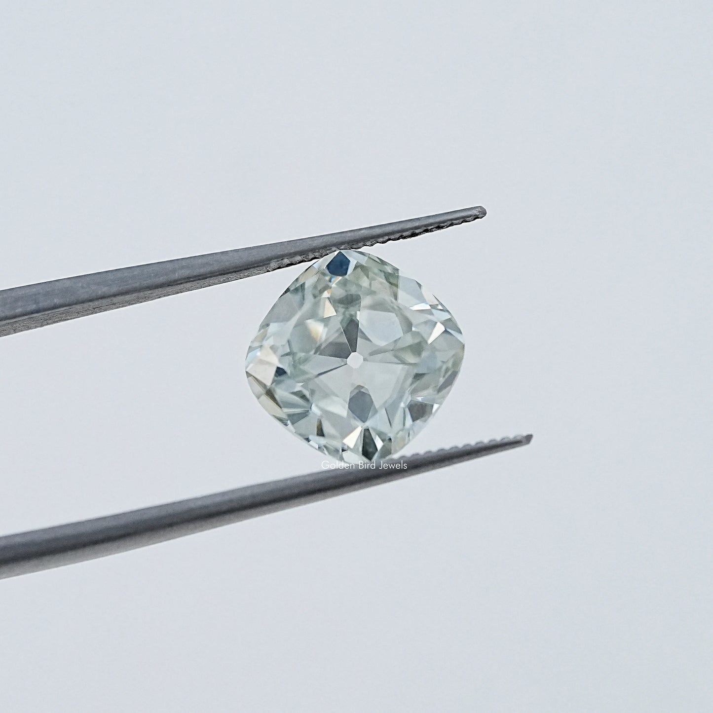 Light Blue Old Mine Cushion Cut Loose Stone