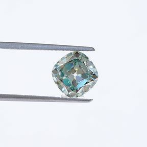 In Tweezer View Of Cushion Cut Loose Moissanite