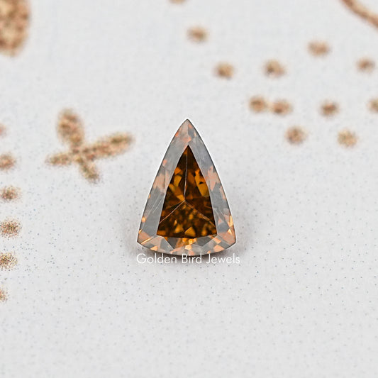 Long Trillion Cut Moissanite Loose Stone