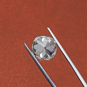 View of Loose Lab Grown Old Mine Cushion Cut Diamond In Colorless