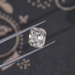 Off White Old Mine Cut Cushion Loose Moissanite