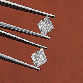 View of Lozenge Shaped Lab Grown Diamond