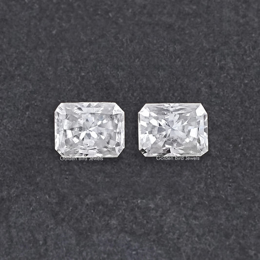 Radiant Cut Loose Moissanite Pair