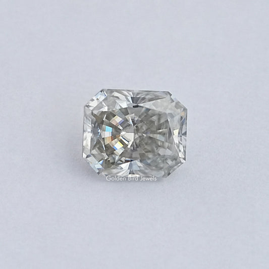 Gray Radiant Cut Loose Moissanite