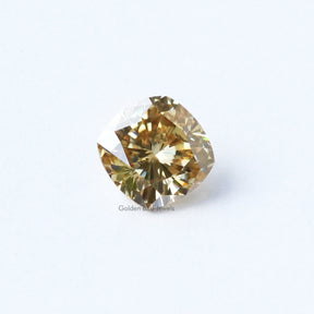 Yellow Cushion Cut Moissanite Loose Stone