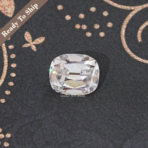 View Of Old Mine Cushion Cut Loose Moissanite Stone