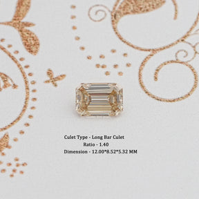 Yellow Old Mine Emerald Loose Moissanite