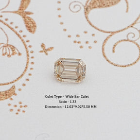 Old Mine Cut Emerald Loose Moissanite