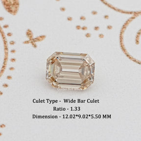 Old Mine Cut Emerald Loose Moissanite