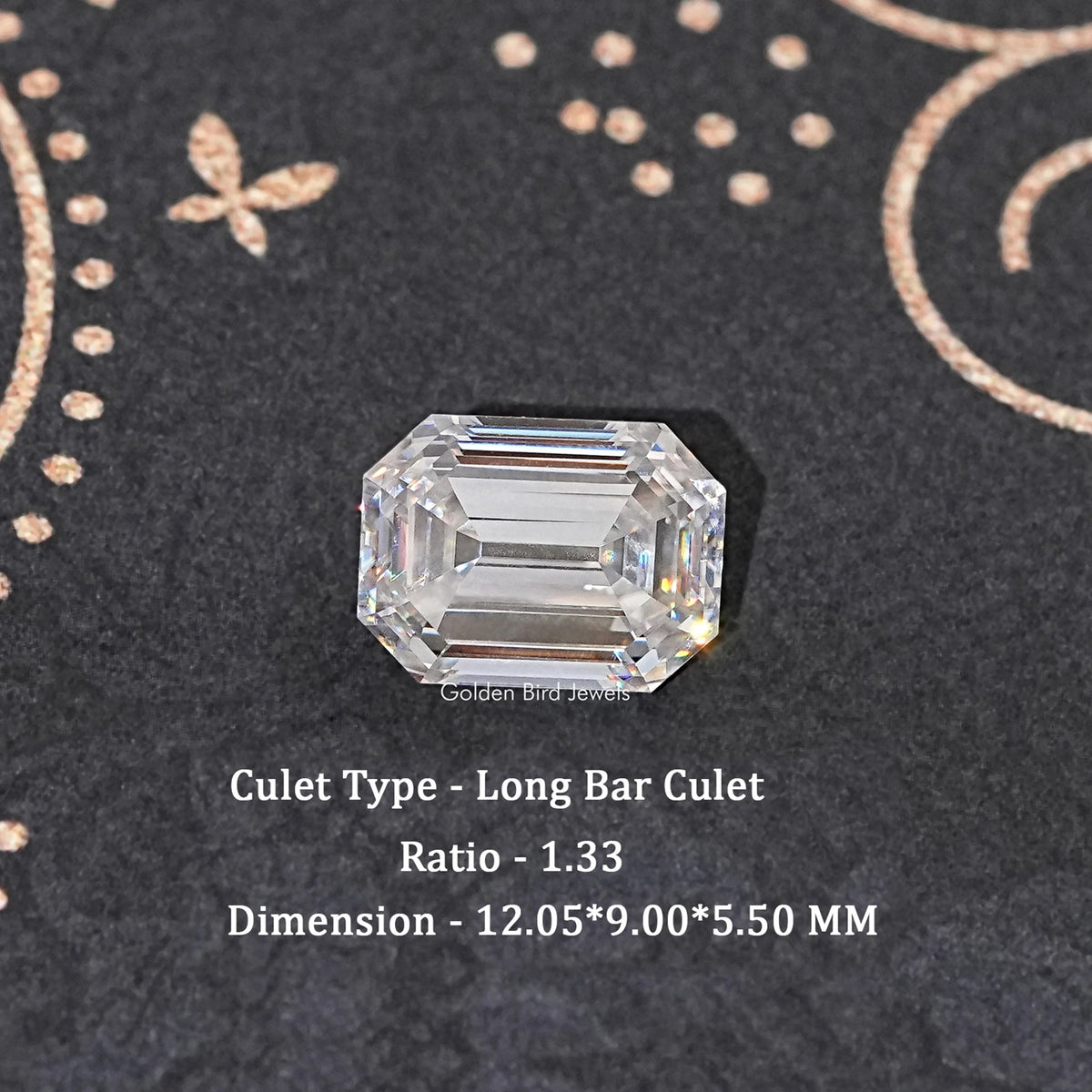 Old Mine Emerald Cut Loose Moissanite