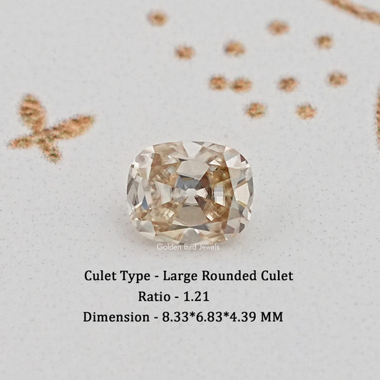 Yellow Old Mine Cut Cushion Loose Stone