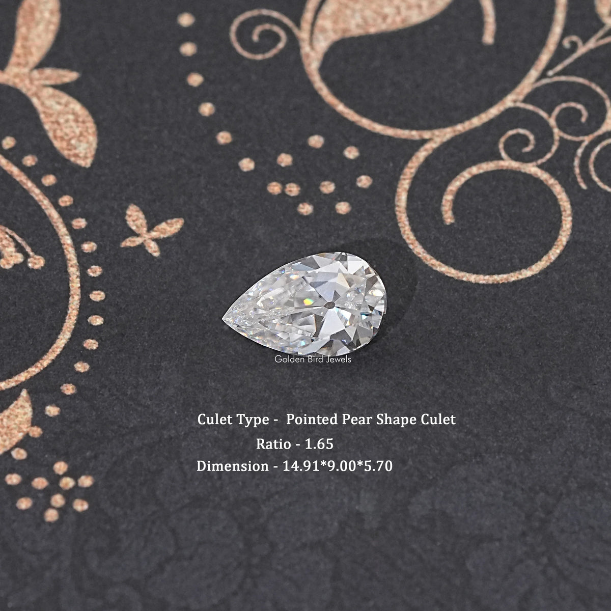 Old Mine Pear Cut Loose Moissanite