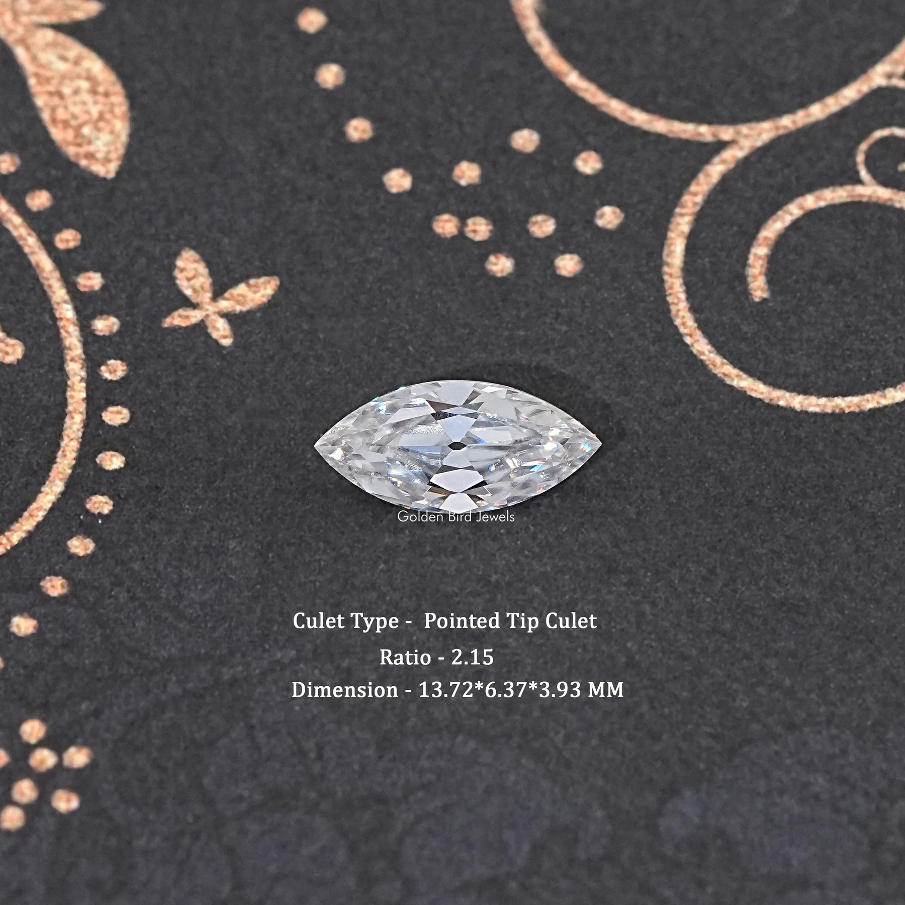 Old Mine Marquise Cut Loose Moissanite