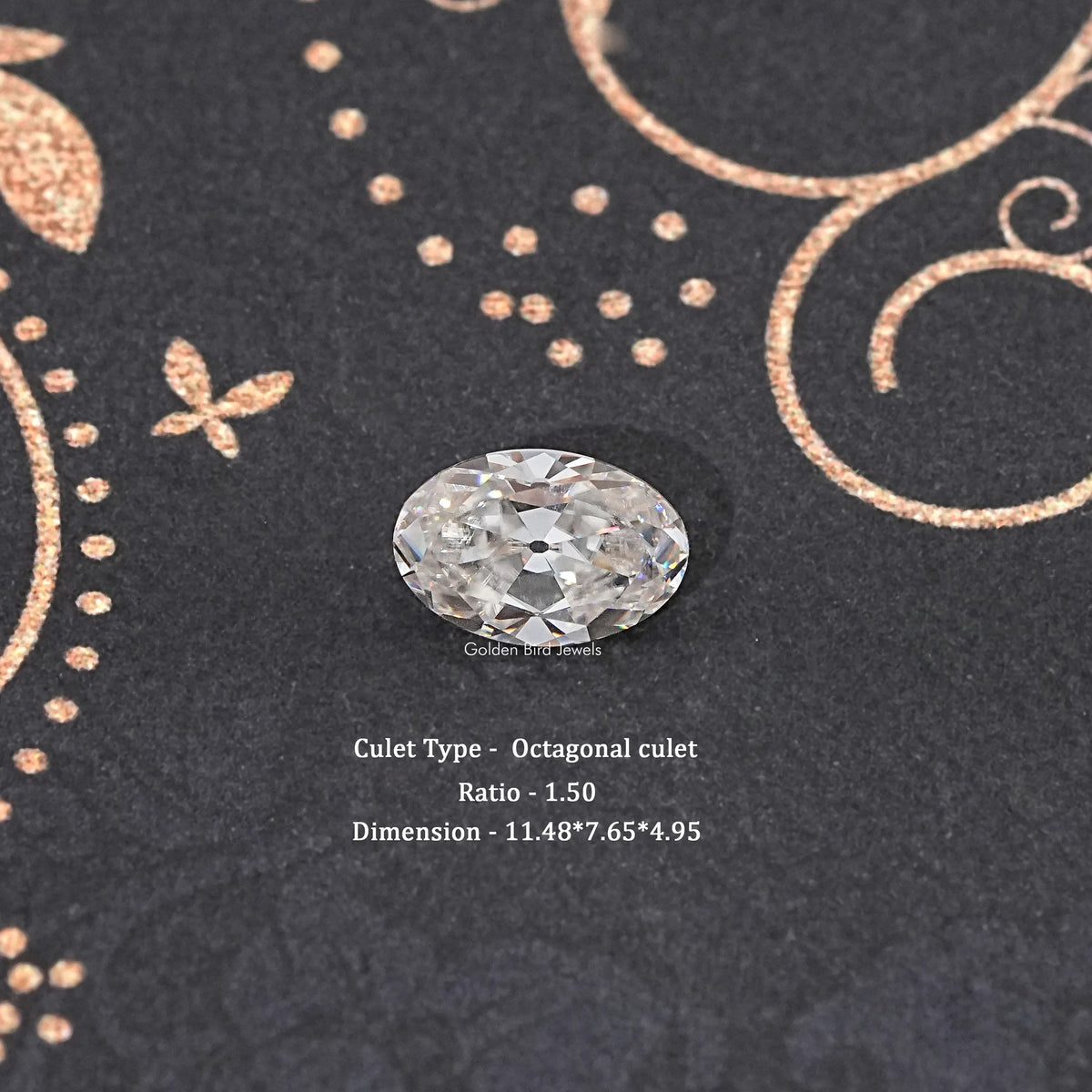 Off White Old Mine Oval Loose Stone