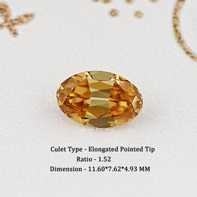 Champagne Old Mine Oval Cut Loose Moissanite