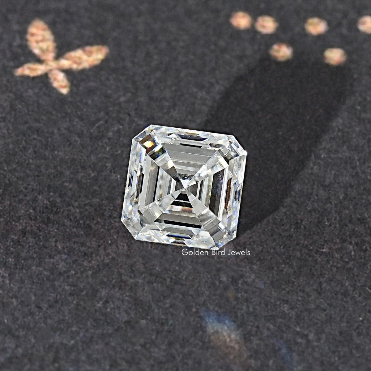 Colorless Asscher Moissanite Loose Stone