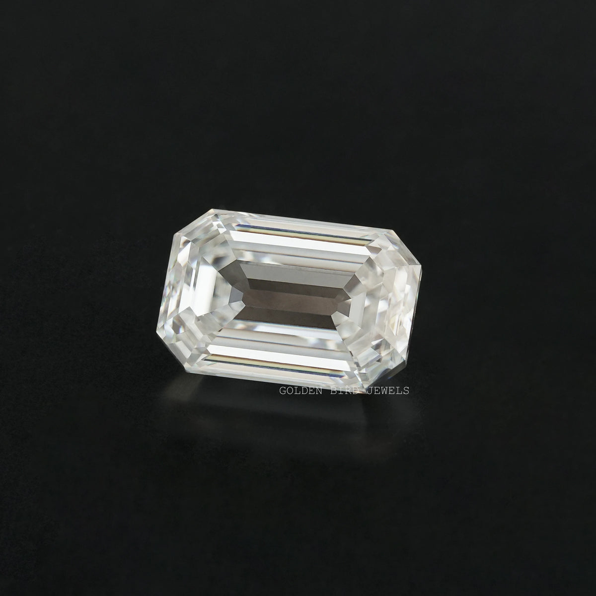 3.85 Carat Old Mine Emerald Cut Loose Moissanite