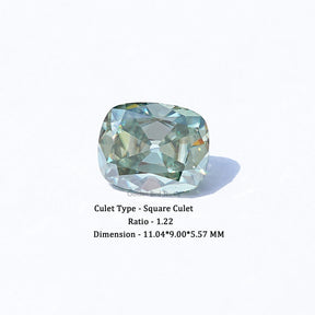 Blue Green Old Mine Cushion Cut Loose Stone