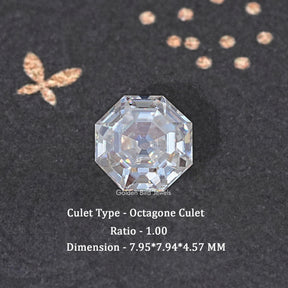 Old Single Cut Moissanite Loose Stone