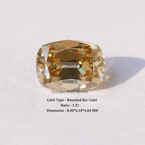 Elongated Old Mine Cut Cushion Moissanite Stone